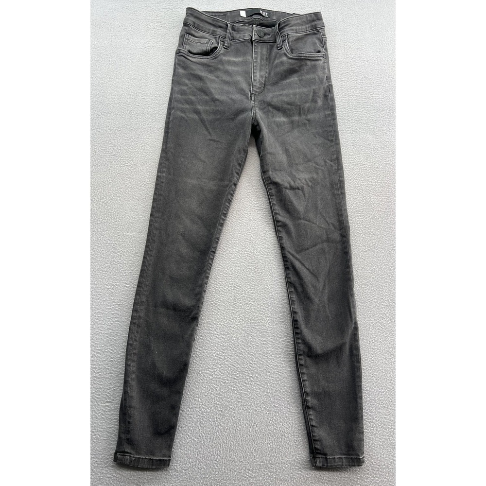 KUT from the Kloth Jeans Women's 0 Black Mia Toothpick Skinny Jeans High Rise